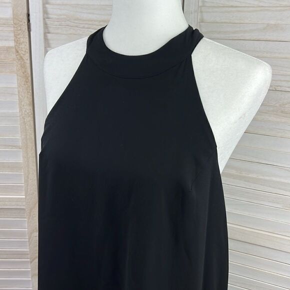 ASTR Halter LBD Beaded T-Back Shift Mini Dress Medium - Picture 2 of 11